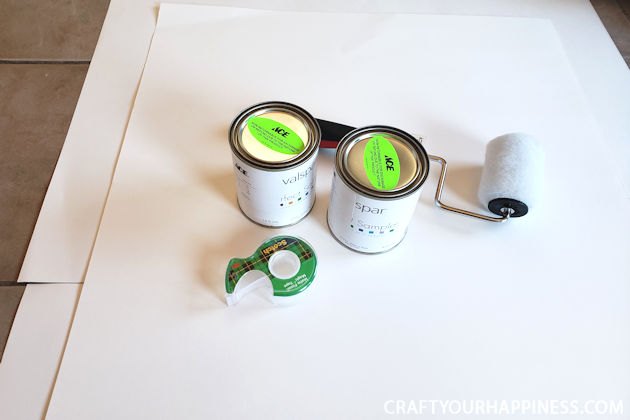 easy trick to test paint color for your walls