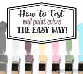 ¡Truco fácil para probar el color de la pintura para sus paredes!