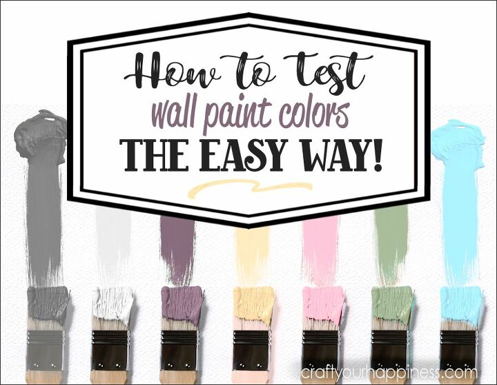 easy trick to test paint color for your walls
