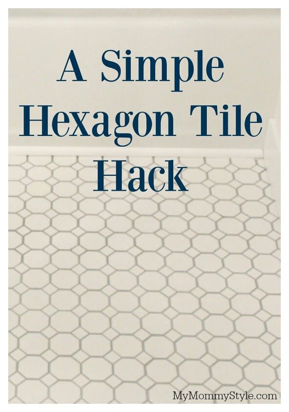 clever bathroom tile ideas, A Hexagon Hack for the Perfect Finish