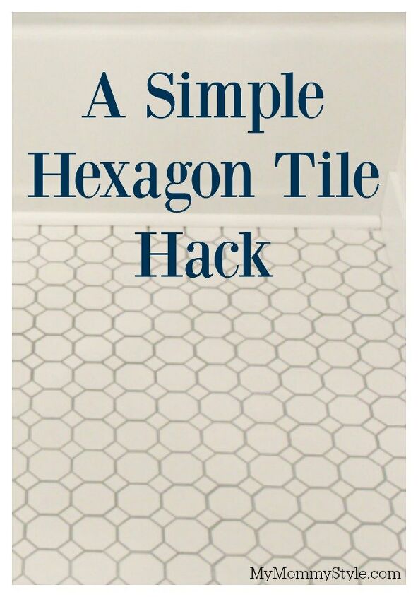 ideas ingeniosas para los azulejos del bao, Un truco de hex gono para un acabado perfecto