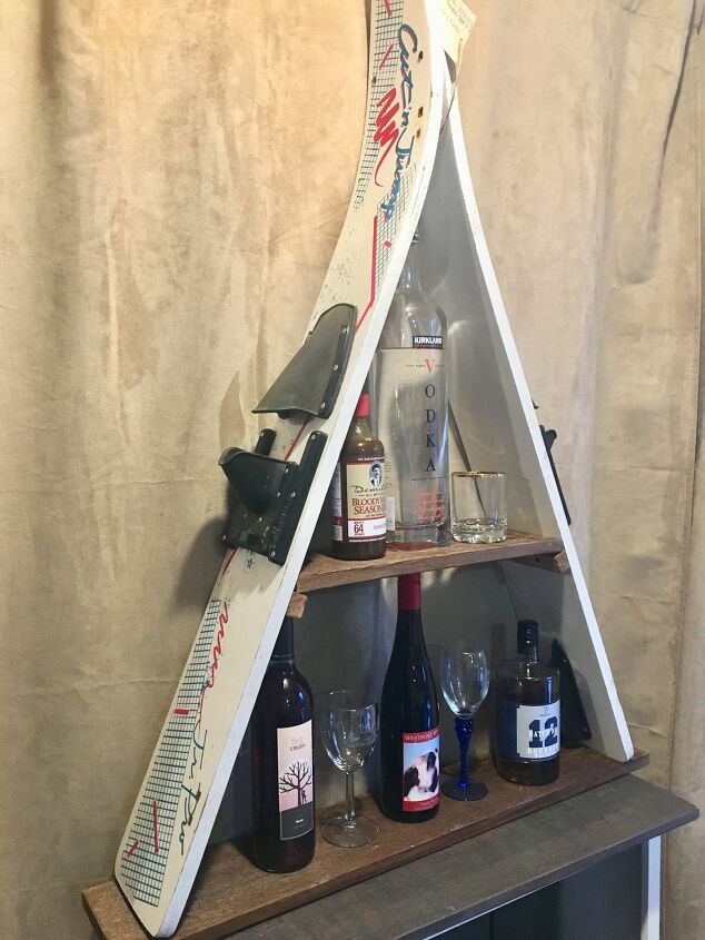 s 12 creative shelf builds, Ski Shelf