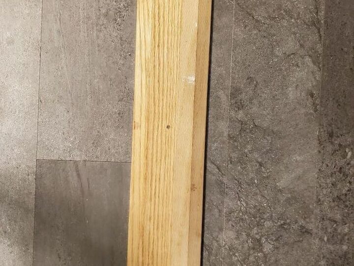 q how do finish this oak threshold to blend with the floor