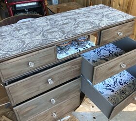 s use paper on your furniture for these great updates, Line the drawers of your dresser
