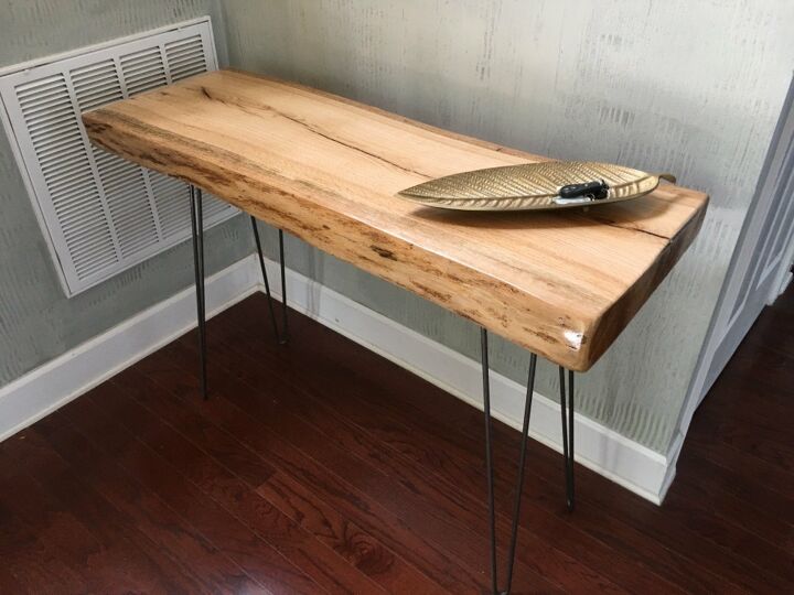 s get in on the live edge trend, Live Edge Table
