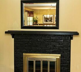 faux finishes thatll take your fireplace to the next level, Fake a charcoal brick fireplace