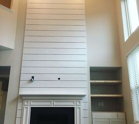 faux finishes thatll take your fireplace to the next level, White shiplap hints to honed marble