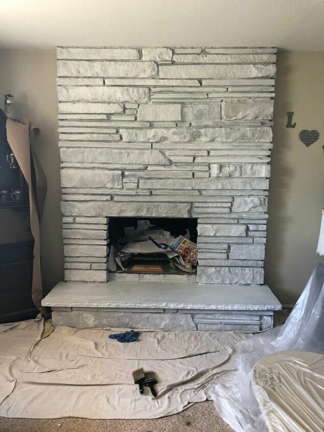 s faux finishes that ll take your fireplace to the next level, Fake a white granite
