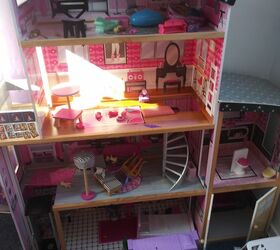 how can i turn this old doll house into a book shelf