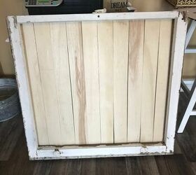 repurposed wood window frame