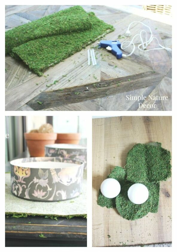how to make green moss decor accents