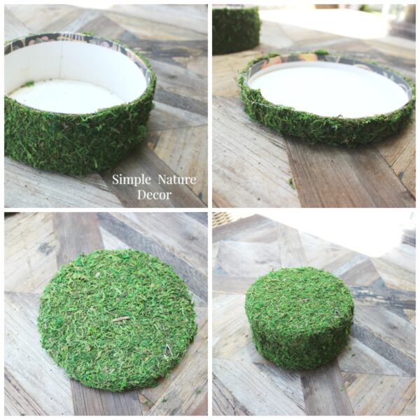 how to make green moss decor accents