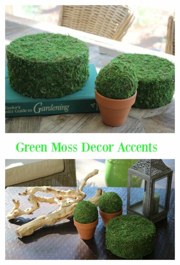 como fazer acentos decorativos de musgo verde