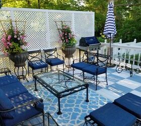 s 18 projects to prepare your outdoor space for summer, Stencil your deck to perfection