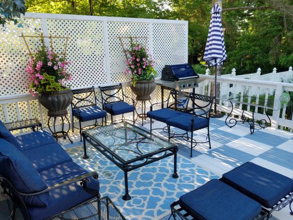 s 18 projects to prepare your outdoor space for summer, Stencil your deck to perfection