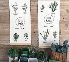 diy botanical herb wall hanging with chalk couture