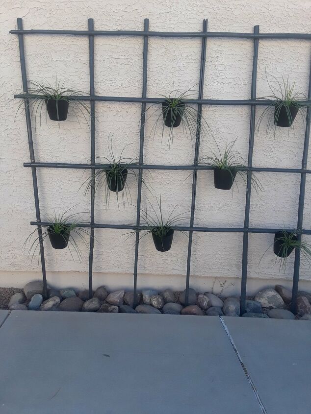 diy decor using dollar store items that you can make this weekend, Floral foam makes a zen trellis