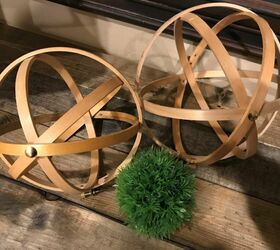 diy decor using dollar store items that you can make this weekend, Embroidery hoops become rustic orbs