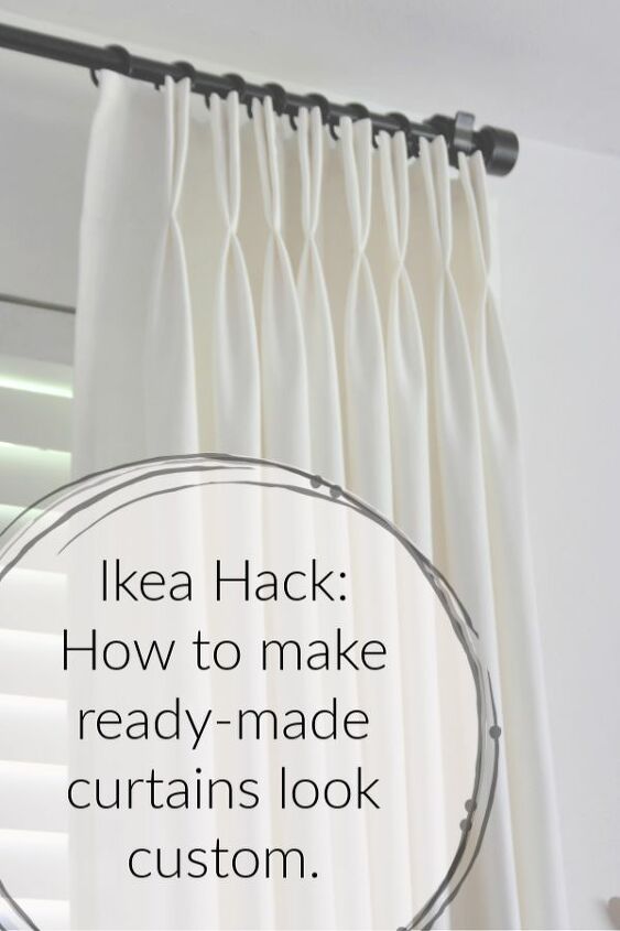 how to make ikea ritva curtains look like expensive custom made drapes
