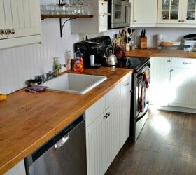 16 charming updates to achieve the farmhouse kitchen of your dreams, Stunning Deep Farmhouse Kitchen Sink Complete With Floating Rack