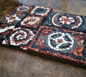 formas creativas de dar un nuevo aspecto a su entrada, C mo hacer adoquines de mosaico de roca