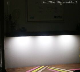 diy live edge floating shelf with led lighting, Live edge Floating Shelf
