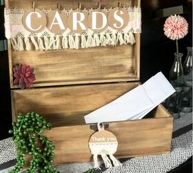 Wedding Card Box Graduation Card Box Wood Card Box Rustic Card