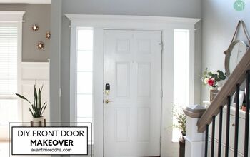 DIY Front Door Makeover - Crown Molding