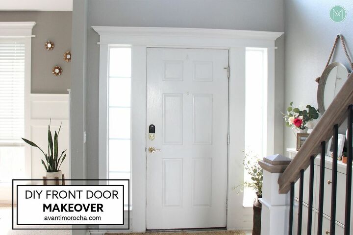 How To Make Over Diy Front Door Crown Molding Diy Hometalk