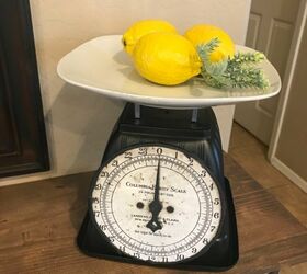 s is the farmhouse trend over 15 projects that will make you say no, This homemade vintage kitchen scale