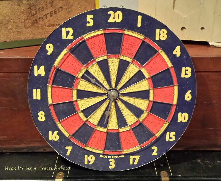 s 15 clock projects so you can stop checking your phone, An old dart board reclaimed