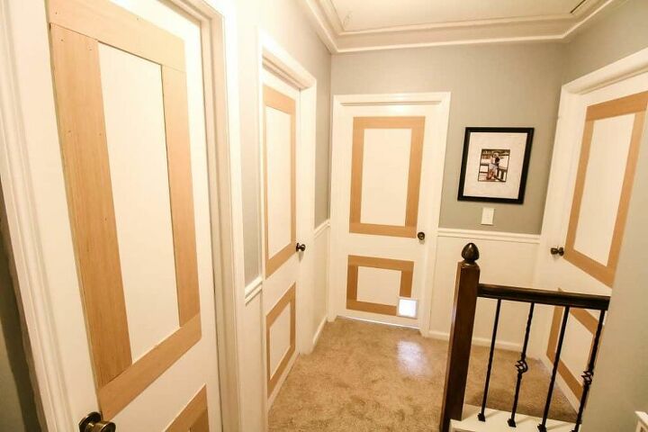 add molding to flat panel interior doors