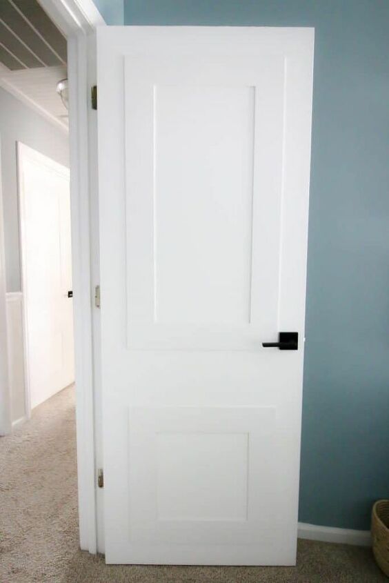 add molding to flat panel interior doors