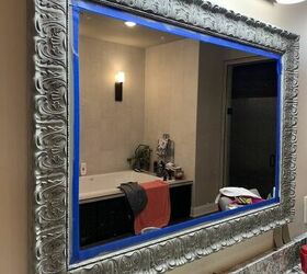 how to add black wax to a mirror, After