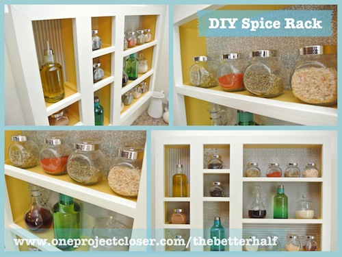 16 diy spice rack ideas to reorganize your kitchen storage, Custom Wooden Spice Rack