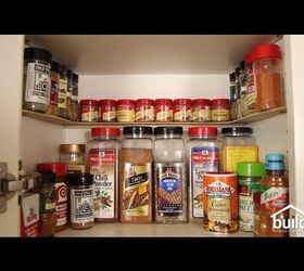 16 diy spice rack ideas to reorganize your kitchen storage, Open Up Cupboard Space With This DIY Spice Rack