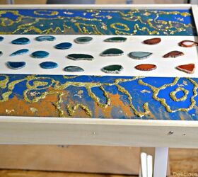 diy marbled resin coffee table