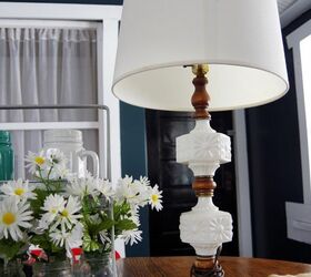 thrift store lamp gets a country makeover