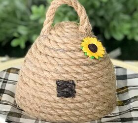 a faux miniature bee skep