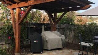 Cantilevered Pergola -- DIY Designed and Built Hometalk Cantilevered Pergola -- DIY Designed and Built Hometalk