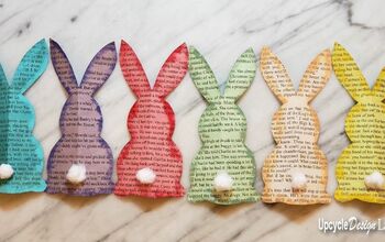 Guirnalda de conejos y huevos de papel maché - DIY de Pascua reciclado