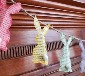 Bunny Garland and Paper Mache Eggs – Upcycled Easter DIY