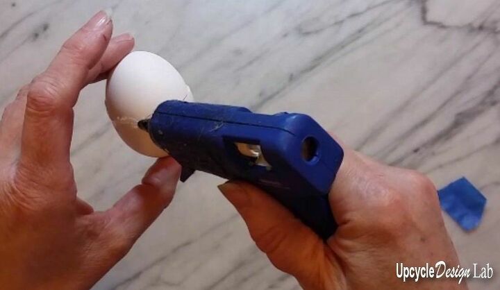 bunny garland and paper mache eggs upcycled easter diy