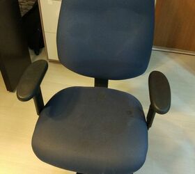 How To Reupholster An Office Chair Diy Hometalk
