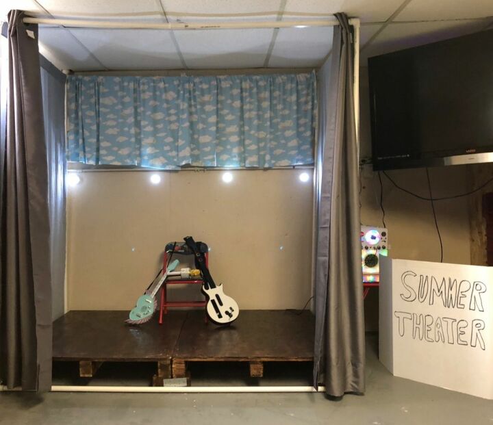 a diy theater for a toy room