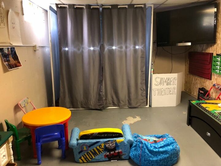 a diy theater for a toy room