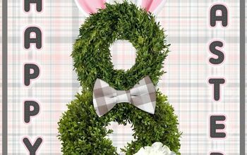 Boxwood Bunny Wreath for Easter