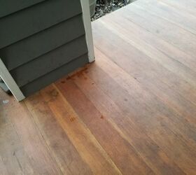 how do i clean a wooden front porch