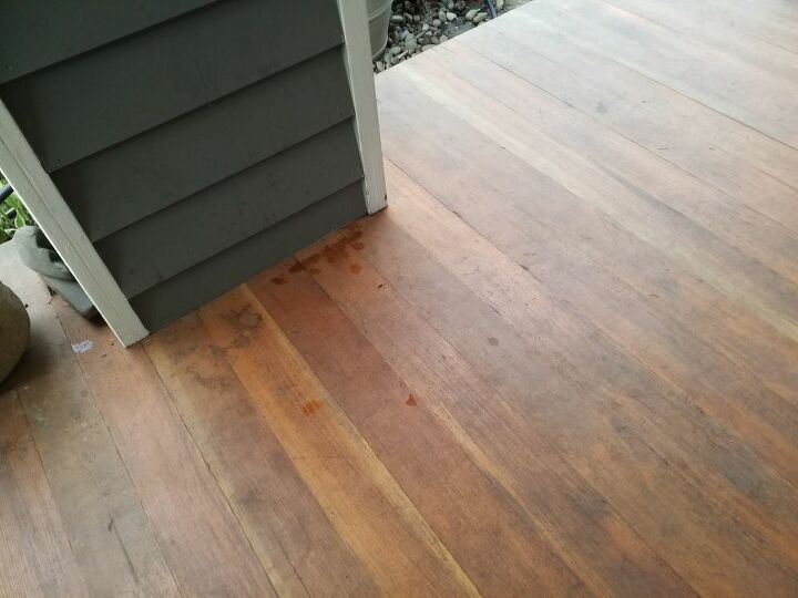 how do i clean a wooden front porch