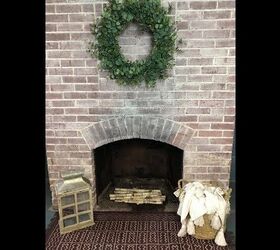 The Easy Way to Whitewash a Brick Fireplace - In Under an Hour.